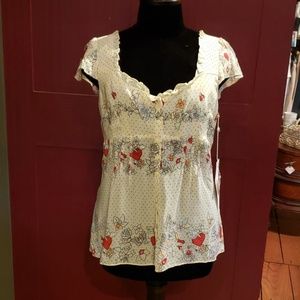 Nannette Lapore Gorgeous Flutter Blouse